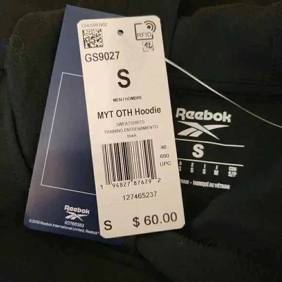 Reebok Men's MYT Sweatshirt Hooded (Size S) - Picture 6 of 9